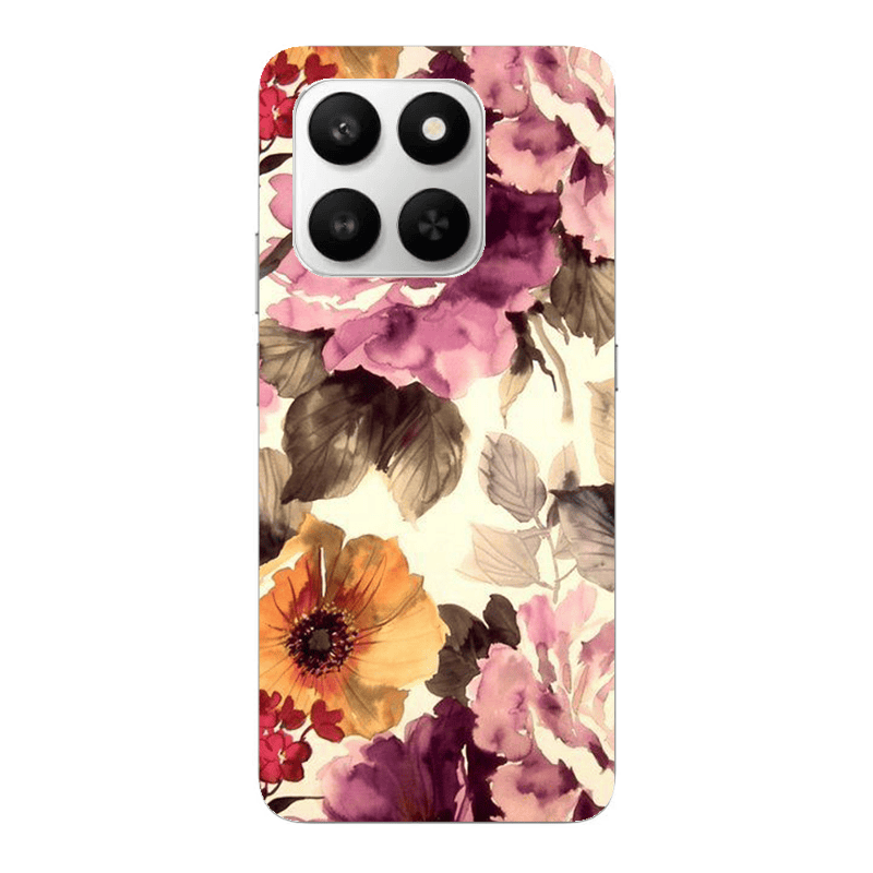 Honor Magic 400 Smart Daisies and roses Transparent Silicone TPU Θήκη